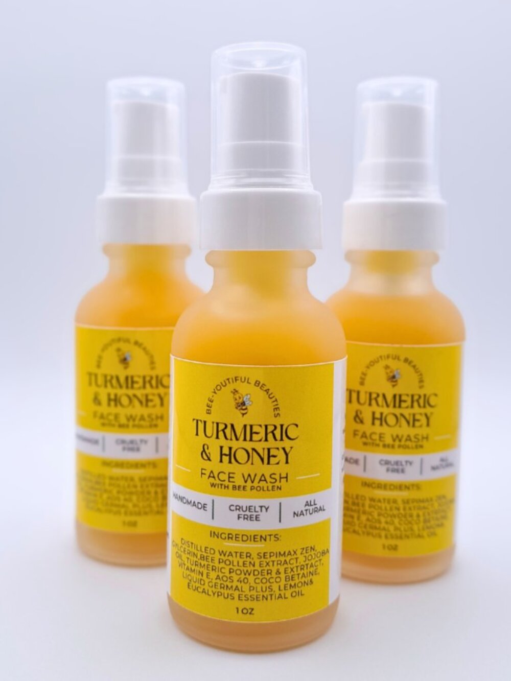 Turmeric & Honey Facewash w/ Bee Pollen-1 oz